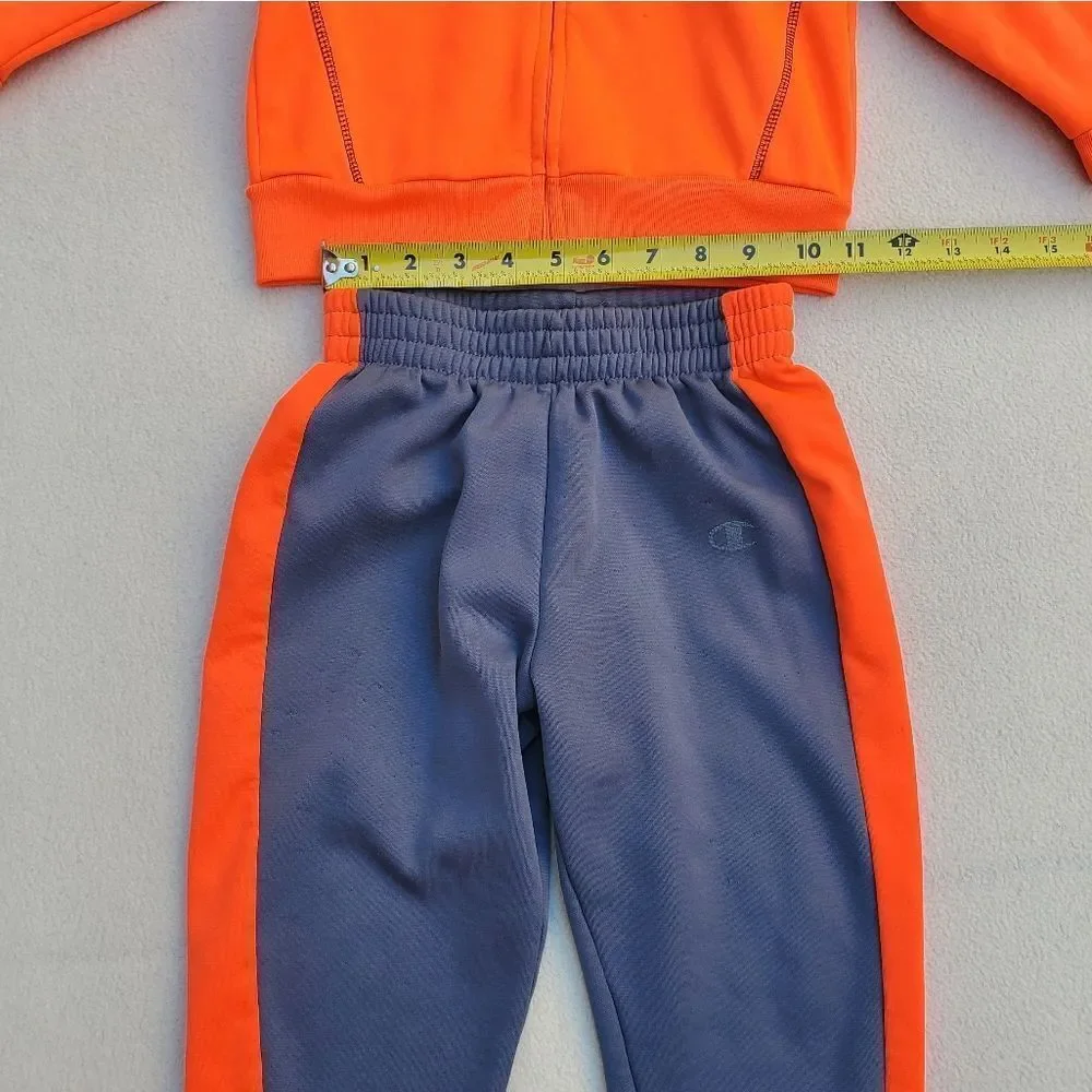 Champion Orange and Gray Hoodie Jacket and Joggers Size 4T
